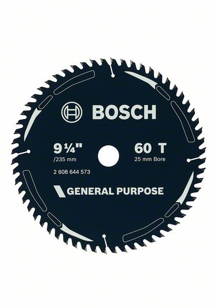 BOSCH WOOD SAW BLADE 9-1/4'' X 25/20/16 X 60 TEETH 